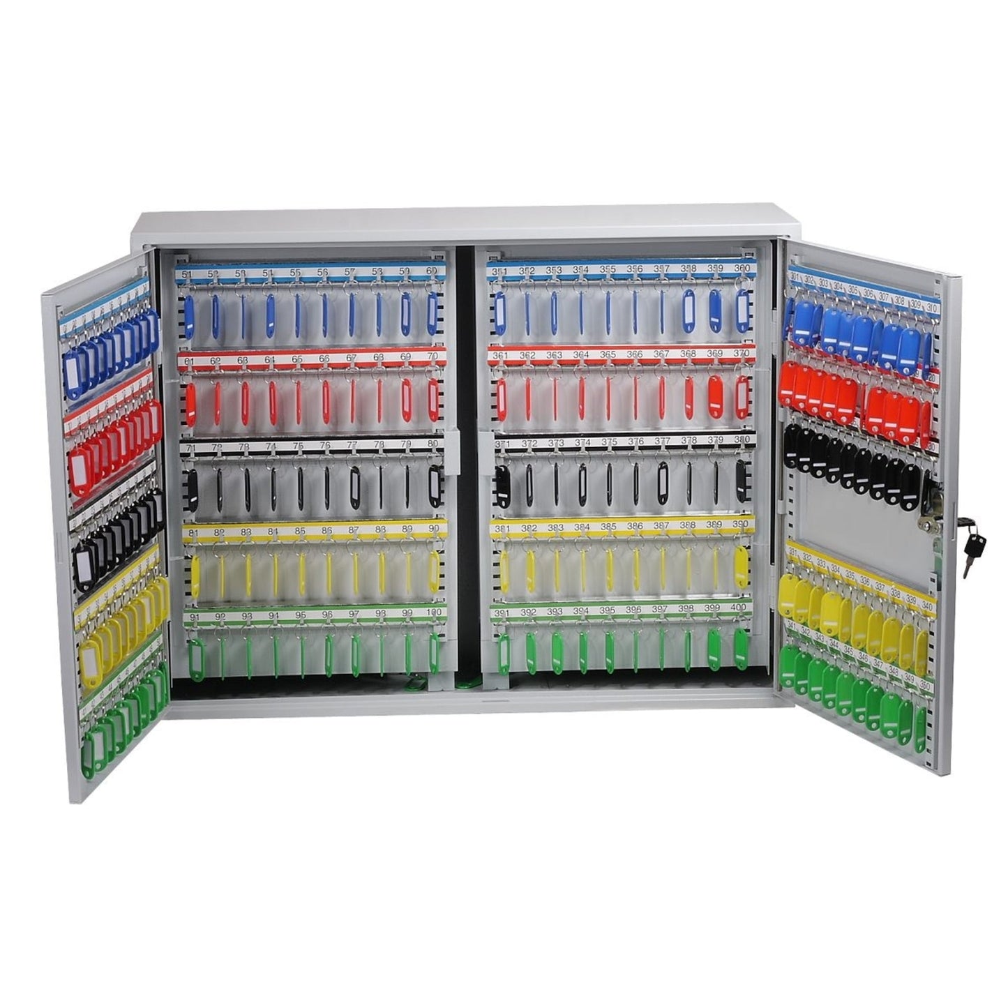 Phoenix Schlüsselschrank 73 x 55 x 14 cm (B x H x T) Stahl, pulverbeschichtet hellgrau