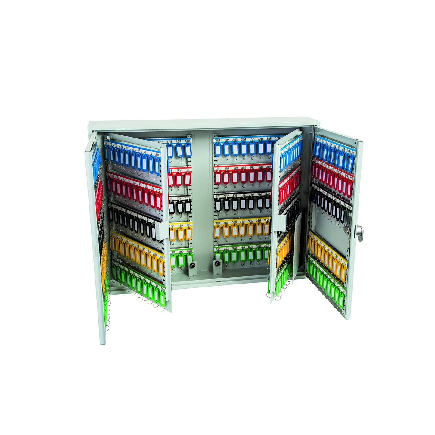 Phoenix Schlüsselschrank 73 x 55 x 14 cm (B x H x T) Stahl, pulverbeschichtet hellgrau