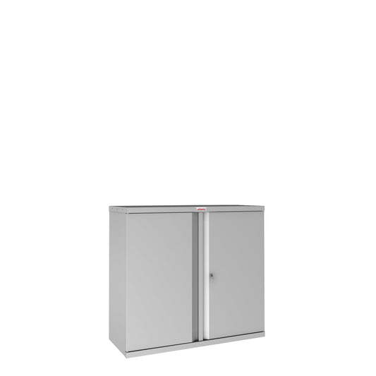 Phoenix Flügeltürenschrank 915 x 830 x 370 mm (B x H x T) 1 Fachboden Stahl, pulverbeschichtet Farbe der Front: grau Farbe des Korpus: grau