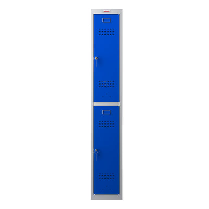 Phoenix Kleiderspind Personal Locker 300 x 1.830 x 500 mm (B x H x T) 1 Abteil Stahl Farbe der Front: blau Farbe des Korpus: grau