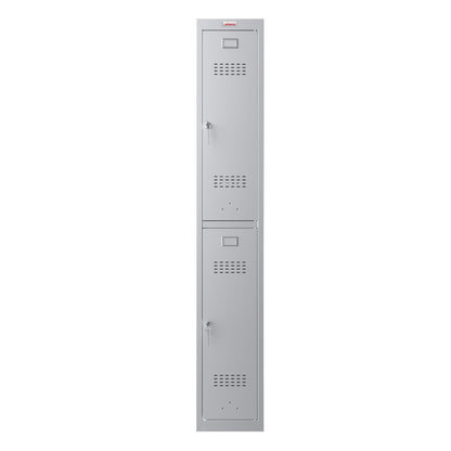 Phoenix Kleiderspind Personal Locker 300 x 1.830 x 500 mm (B x H x T) 1 Abteil Stahl Farbe der Front: grau Farbe des Korpus: grau