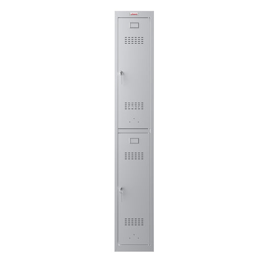 Phoenix Kleiderspind Personal Locker 300 x 1.830 x 500 mm (B x H x T) 1 Abteil Stahl Farbe der Front: grau Farbe des Korpus: grau