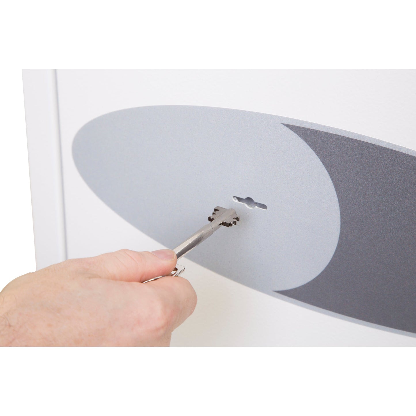 Phoenix Schlüsseltresor Fortess 45 x 60 x 24,5 cm (B x H x T) Stahl signalweiß