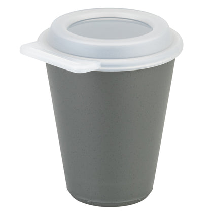 Koziol Trinkbecher MOVE CUP Mehrweg 300ml TPE Kunststoff nature ash grey