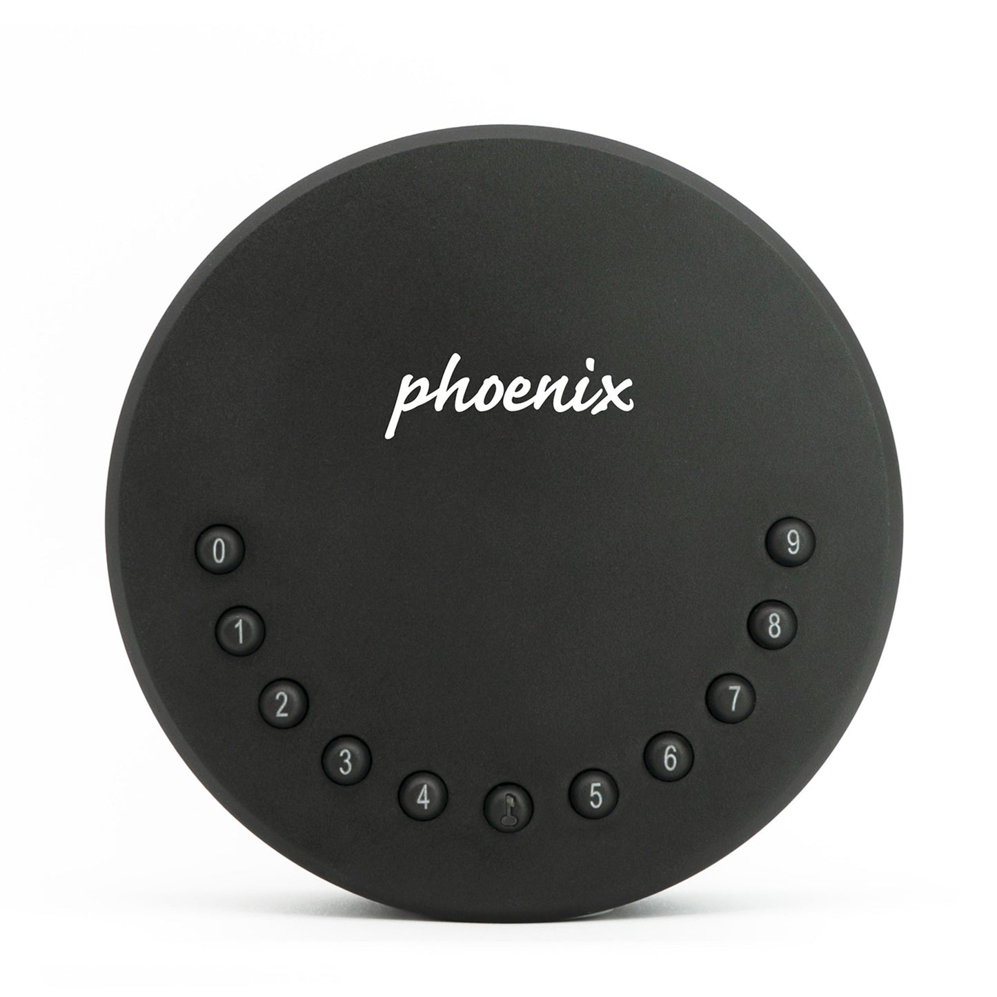 Phoenix Schlüsselbox Smile 12 x 12 x 5,4 cm (B x H x T) 2 Haken Stahl schwarz