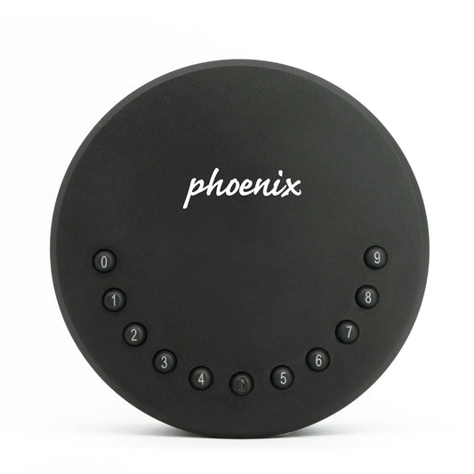 Phoenix Schlüsselbox Smile 12 x 12 x 5,4 cm (B x H x T) 2 Haken Stahl schwarz