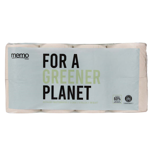 memo Toilettenpapier 3-lagig weiß 150 Bl./Rl. 7 x 8 Rl./Pack.