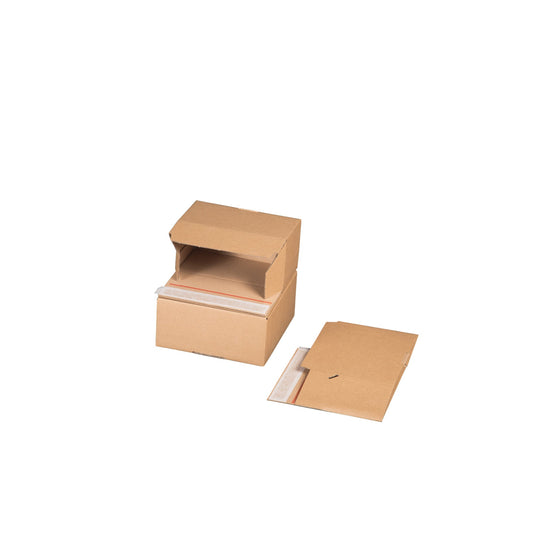 smartboxpro Versandkarton Innenmaße: 19,5 x 9,5 x 9 cm (B x H x T) Außenmaße: 20 x 10 x 10,2 cm (B x H x T) Wellpappe 1-wellig braun