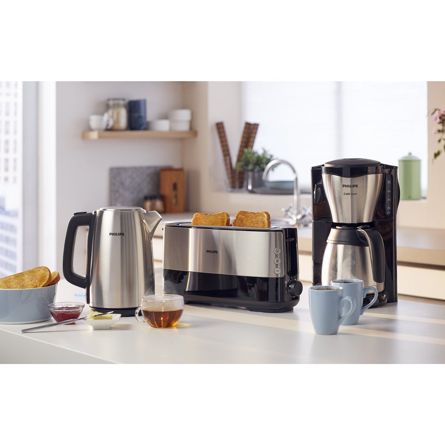 Philips Kaffeemaschine Café Gaia 25,5 x 37 x 22,1 cm (B x H x T) Filtersystem Thermoskanne 15 Tassen