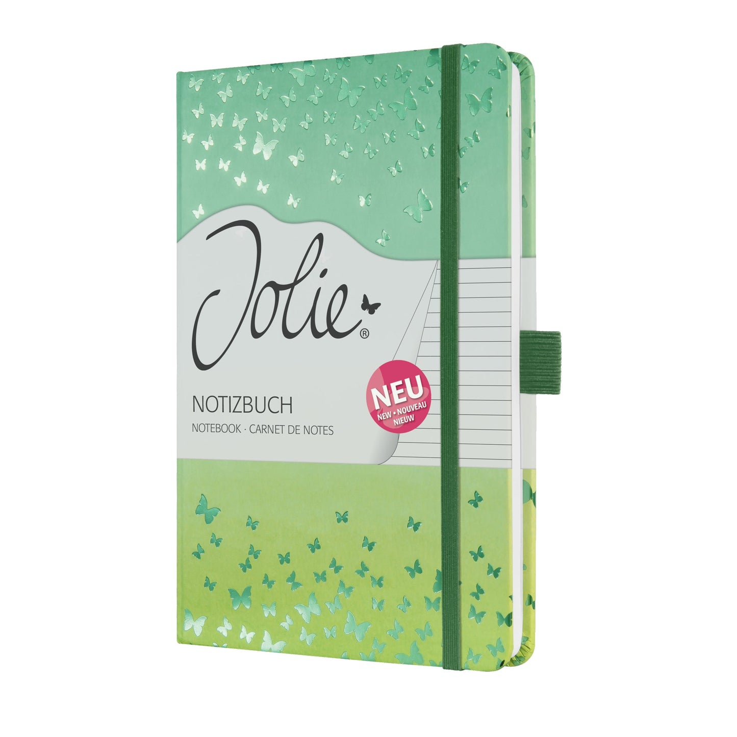 SIGEL Notizbuch Jolie DIN A5 liniert grün/gelb 87 Bl.