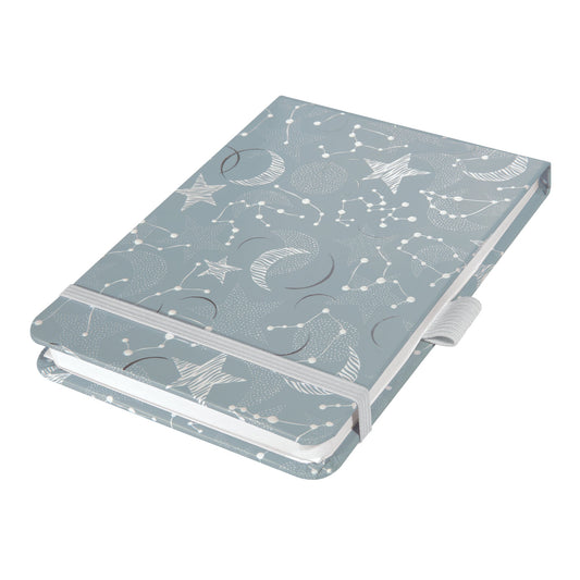 SIGEL Notizbuch Jolie DIN A6+ punktkariert (dotted) grau/weiß 79 Bl.