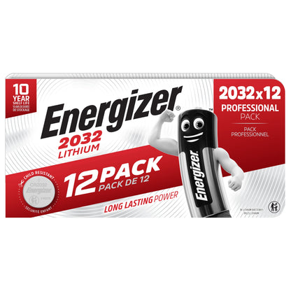 Energizer® Knopfzelle Lithium CR2032 3V 12 St./Pack.