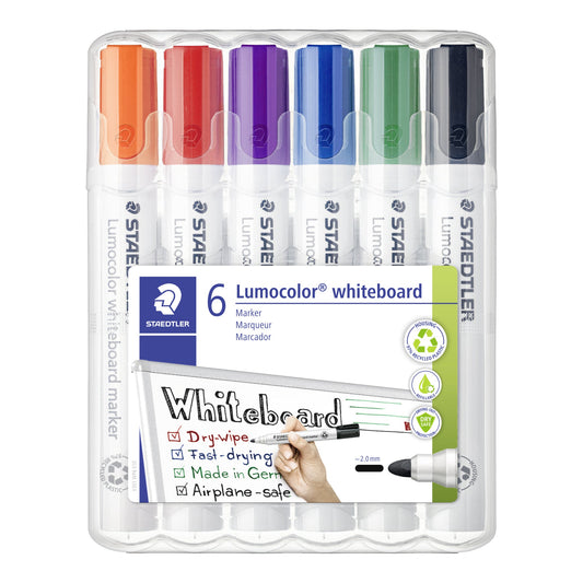 STAEDTLER® Whiteboardmarker Lumocolor® 351 2mm farbig sortiert 6 St./Pack.