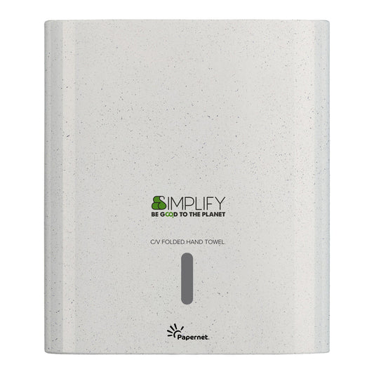 Papernet Handtuchspender Simplify Papernet Papierhandtücher Simplify 420283 C-Falz, Z/Z-Falz / V-Falz 30 x 33,6 x 14,5 cm (B x H x T) Kunststoff/Holz weiß