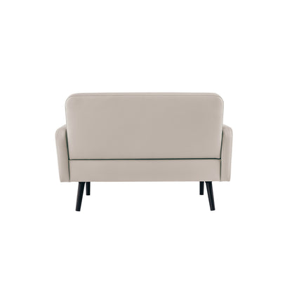 Paperflow Sofa easyChair LISBOA 124 x 83 x 81,5 cm (B x H x T) Kunstleder (79 % PVC, 21 % PES) weiß