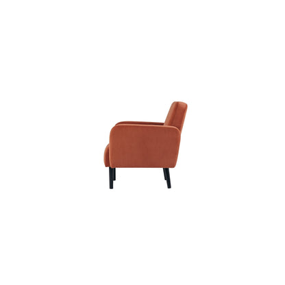 Paperflow Sofa easyChair LISBOA 124 x 83 x 81,5 cm (B x H x T) Samt (100 % Polyester) rost