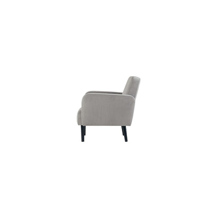 Paperflow Sofa easyChair LISBOA 124 x 83 x 81,5 cm (B x H x T) Samt (100 % Polyester) grau