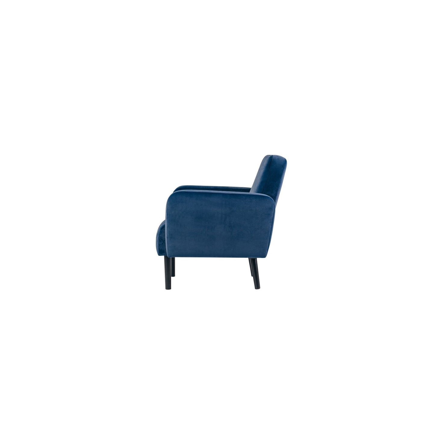 Paperflow Sofa easyChair LISBOA 124 x 83 x 81,5 cm (B x H x T) Samt (100 % Polyester) blau