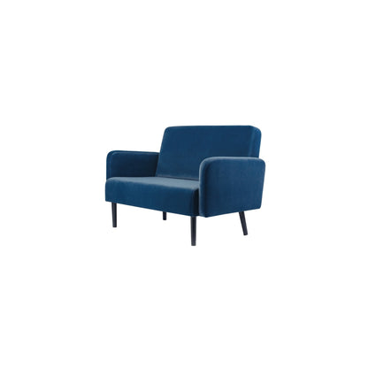 Paperflow Sofa easyChair LISBOA 124 x 83 x 81,5 cm (B x H x T) Samt (100 % Polyester) blau