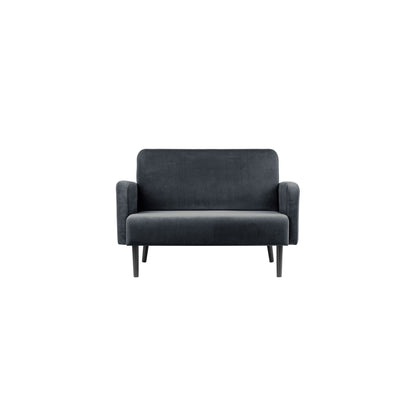 Paperflow Sofa easyChair LISBOA 124 x 83 x 81,5 cm (B x H x T) Samt (100 % Polyester) anthrazit