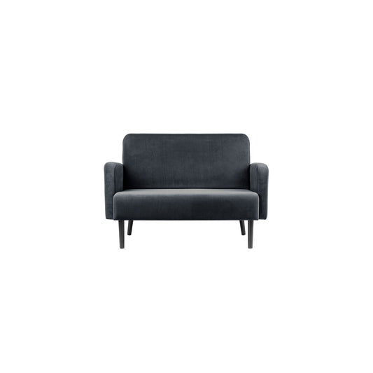 Paperflow Sofa easyChair LISBOA 124 x 83 x 81,5 cm (B x H x T) Samt (100 % Polyester) anthrazit