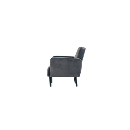 Paperflow Sofa easyChair LISBOA 124 x 83 x 81,5 cm (B x H x T) Samt (100 % Polyester) anthrazit