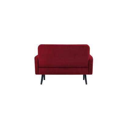 Paperflow Sofa easyChair LISBOA 124 x 83 x 81,5 cm (B x H x T) Samt (100 % Polyester) rot