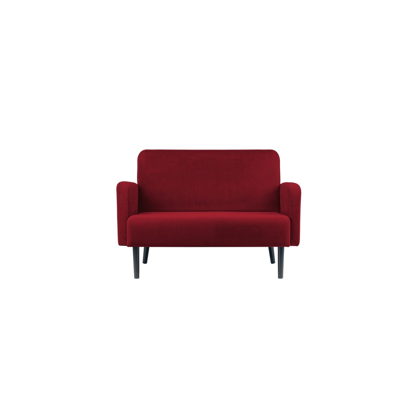 Paperflow Sofa easyChair LISBOA 124 x 83 x 81,5 cm (B x H x T) Samt (100 % Polyester) rot