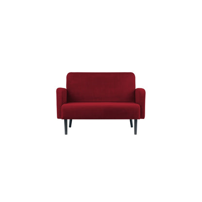 Paperflow Sofa easyChair LISBOA 124 x 83 x 81,5 cm (B x H x T) Samt (100 % Polyester) rot