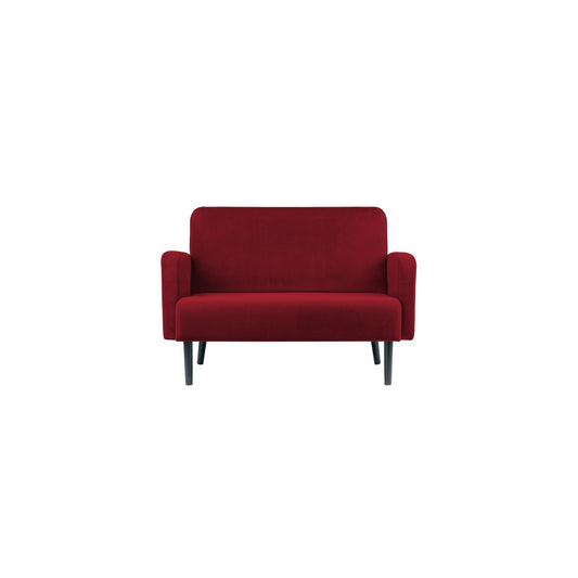 Paperflow Sofa easyChair LISBOA 124 x 83 x 81,5 cm (B x H x T) Samt (100 % Polyester) rot
