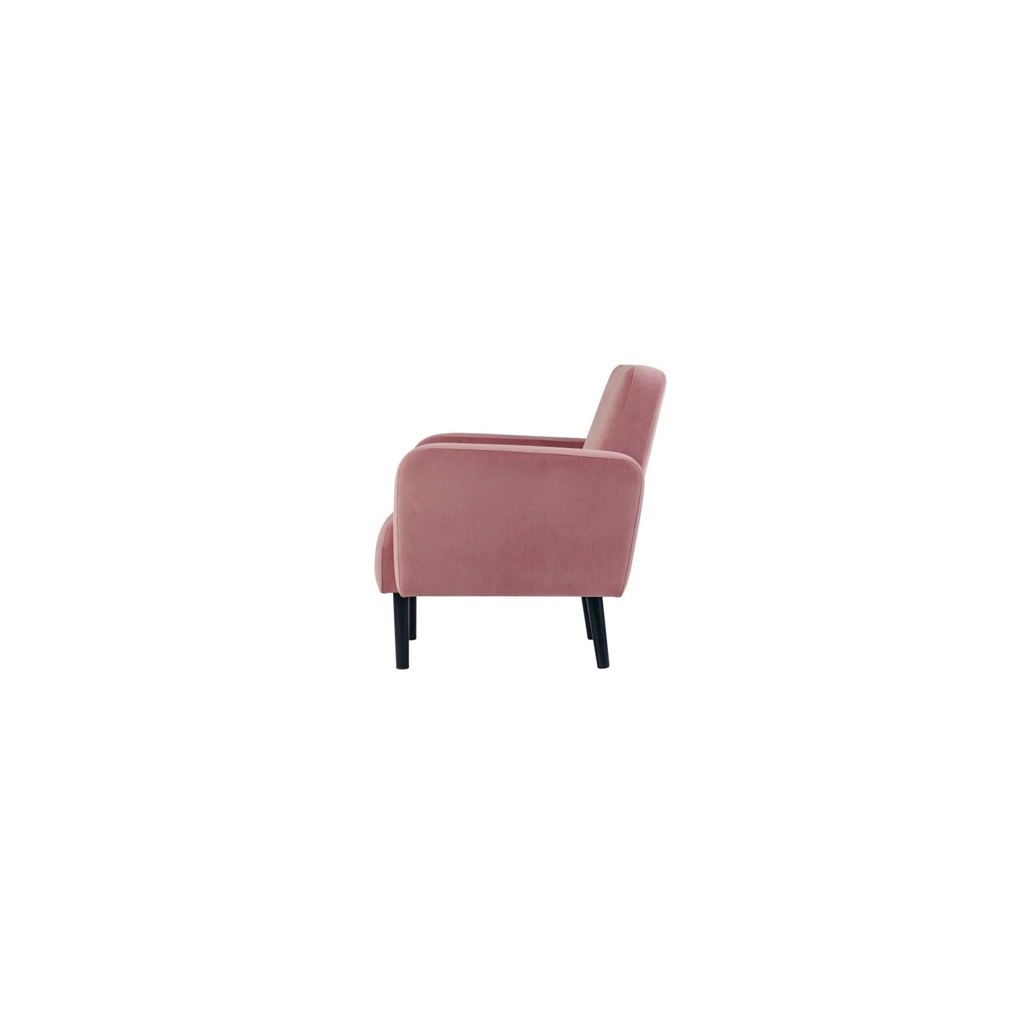 Paperflow Sofa easyChair LISBOA 124 x 83 x 81,5 cm (B x H x T) Samt (100 % Polyester) rose