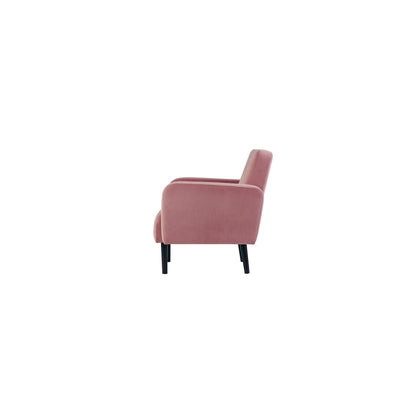 Paperflow Sofa easyChair LISBOA 124 x 83 x 81,5 cm (B x H x T) Samt (100 % Polyester) rose