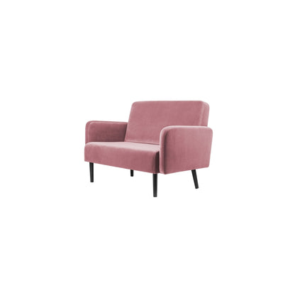 Paperflow Sofa easyChair LISBOA 124 x 83 x 81,5 cm (B x H x T) Samt (100 % Polyester) rose