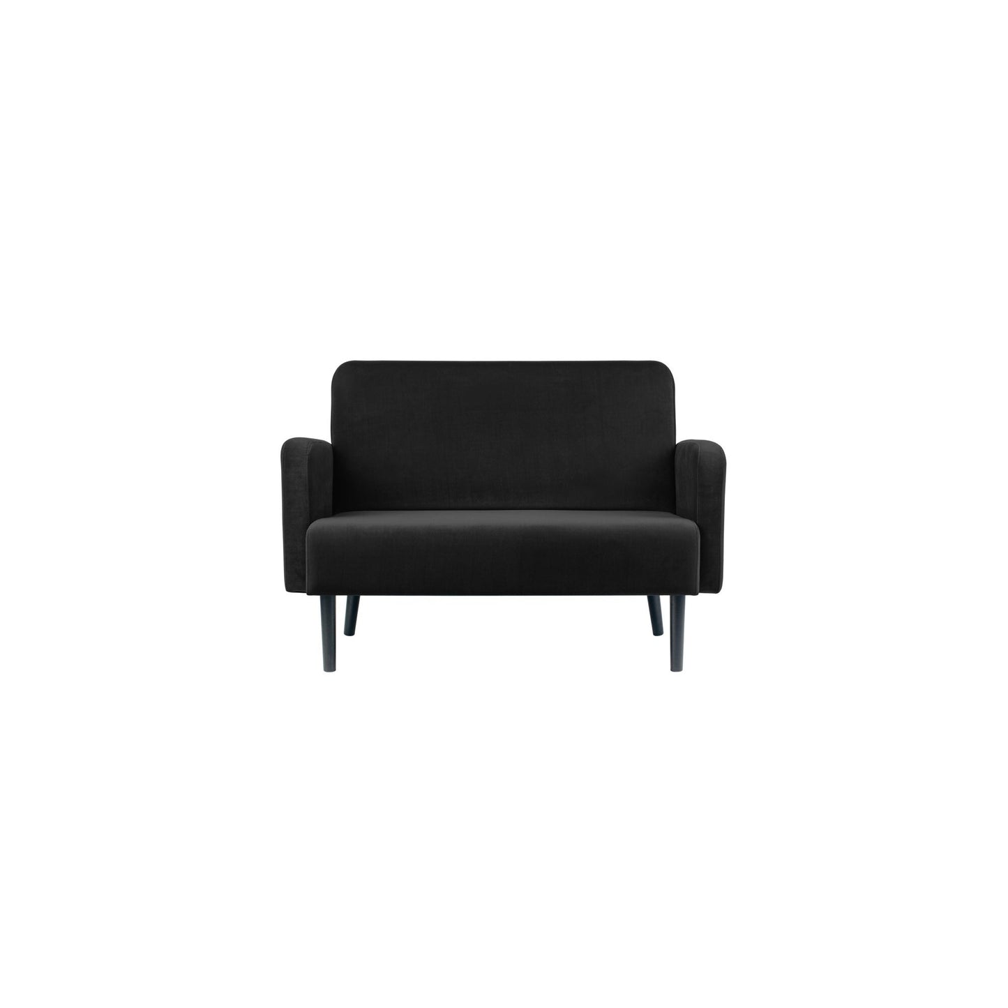 Paperflow Sofa easyChair LISBOA 124 x 83 x 81,5 cm (B x H x T) Samt (100 % Polyester) schwarz
