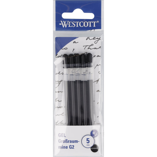 Westcott Gelmine 0,4mm schwarz 5 St./Pack.