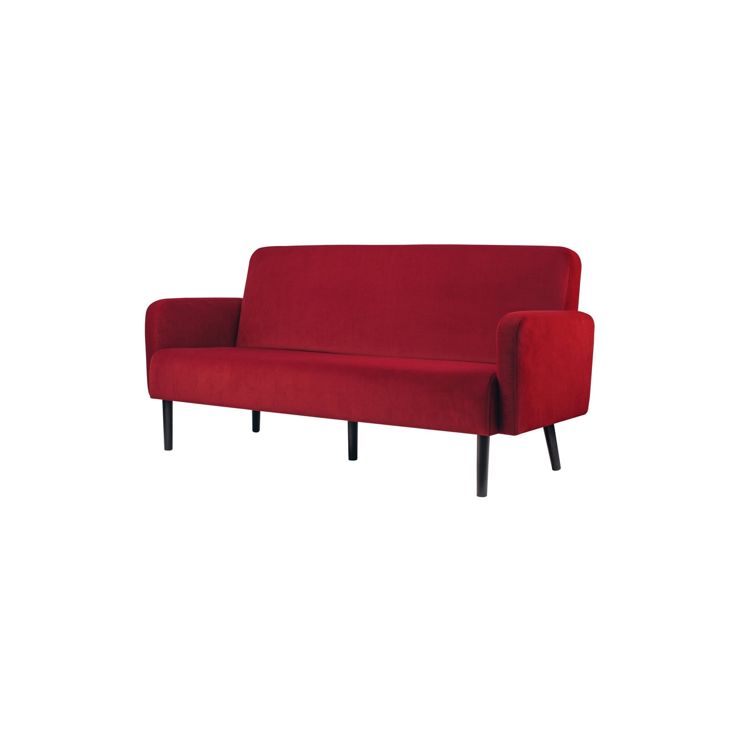 Paperflow Sofa easyChair LISBOA 176 x 83 x 81,5 cm (B x H x T) Samt (100 % Polyester) rot