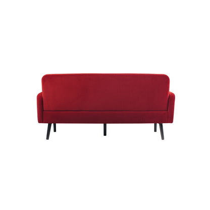 Paperflow Sofa easyChair LISBOA 176 x 83 x 81,5 cm (B x H x T) Samt (100 % Polyester) rot