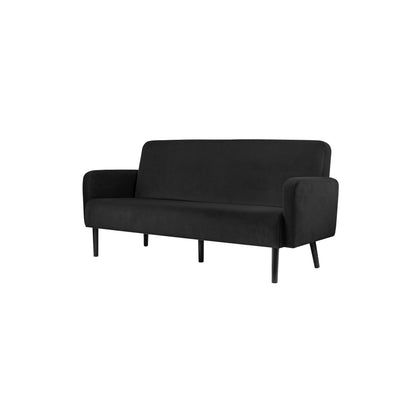 Paperflow Sofa easyChair LISBOA 176 x 83 x 81,5 cm (B x H x T) Samt (100 % Polyester) schwarz