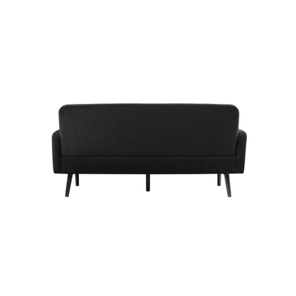 Paperflow Sofa easyChair LISBOA 176 x 83 x 81,5 cm (B x H x T) Samt (100 % Polyester) schwarz