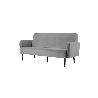Paperflow Sofa easyChair LISBOA 176 x 83 x 81,5 cm (B x H x T) Samt (100 % Polyester) grau