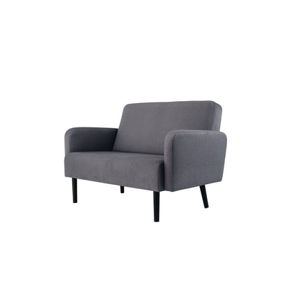 Paperflow Sofa easyChair LISBOA 124 x 83 x 81,5 cm (B x H x T) Stoff (100 % Polyester) mausgrau