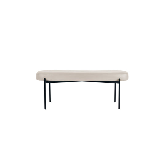 Paperflow Sitzbank GAIA 118 x 45,5 x 42 cm (B x H x T) Werkstoff des Bezuges: Kunstleder (79 % PVC, 21 % PES) Material der Sitzfläche: Spanplatte weiß