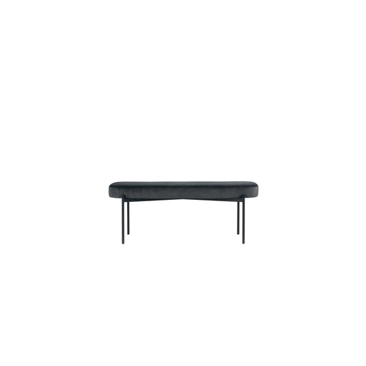 Paperflow Sitzbank GAIA 118 x 45,5 x 42 cm (B x H x T) Werkstoff des Bezuges: Samt (100 % Polyester) Material der Sitzfläche: Spanplatte anthrazit