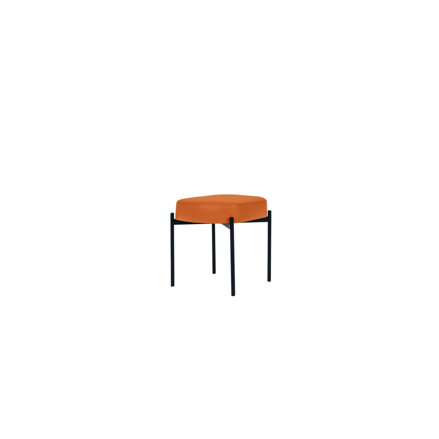 Paperflow Sitzbank GAIA 49 x 45,5 x 38 cm (B x H x T) Werkstoff des Bezuges: Kunstleder (79 % PVC, 21 % PES) Material der Sitzfläche: Spanplatte orange