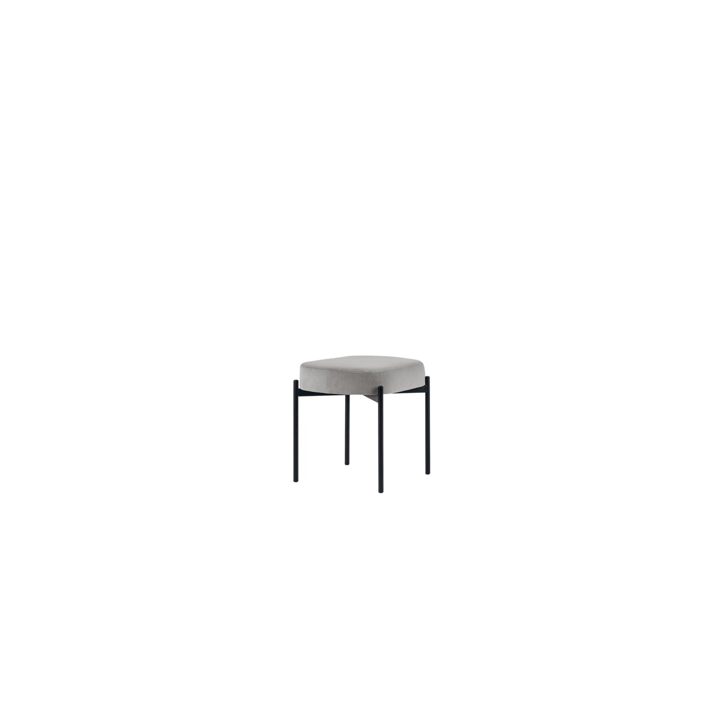 Paperflow Sitzbank GAIA 49 x 45,5 x 38 cm (B x H x T) Werkstoff des Bezuges: Samt (100 % Polyester) Material der Sitzfläche: Spanplatte grau