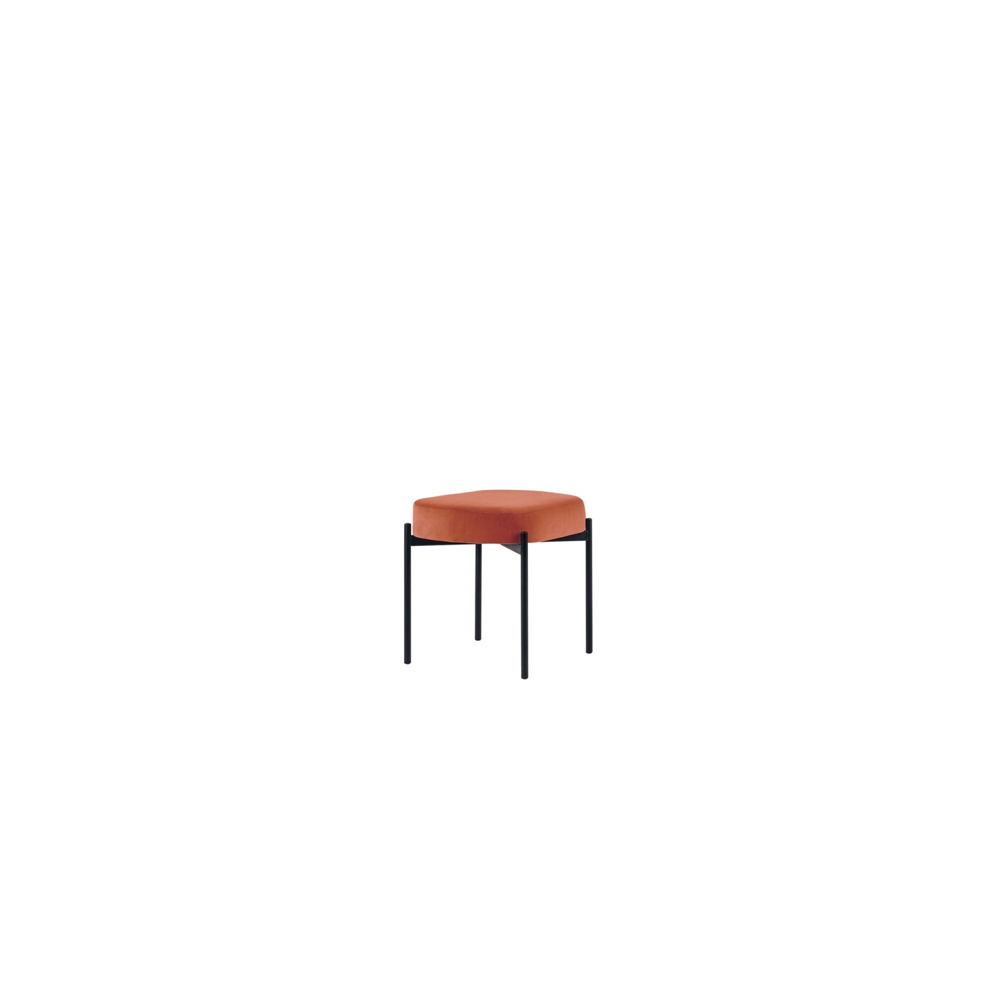 Paperflow Sitzbank GAIA 49 x 45,5 x 38 cm (B x H x T) Werkstoff des Bezuges: Samt (100 % Polyester) Material der Sitzfläche: Spanplatte rost