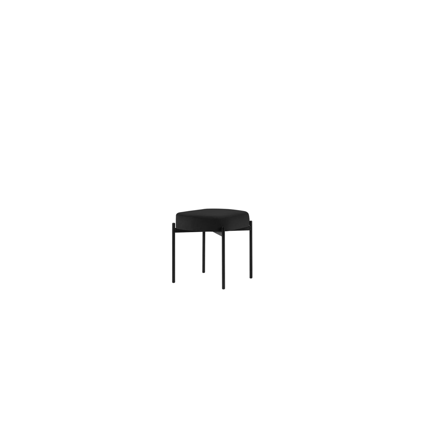 Paperflow Sitzbank GAIA 49 x 45,5 x 38 cm (B x H x T) Werkstoff des Bezuges: Samt (100 % Polyester) Material der Sitzfläche: Spanplatte schwarz