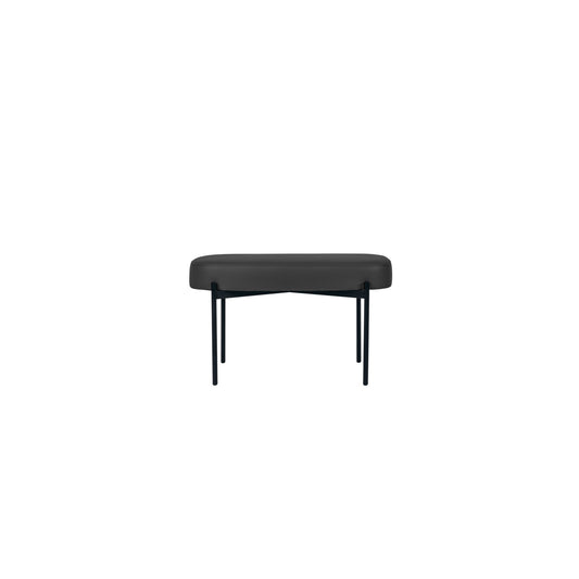 Paperflow Sitzbank GAIA 79 x 45,5 x 42 cm (B x H x T) Werkstoff des Bezuges: Kunstleder (79 % PVC, 21 % PES) Material der Sitzfläche: Spanplatte schwarz