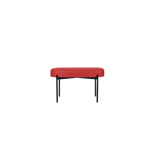 Paperflow Sitzbank GAIA 79 x 45,5 x 42 cm (B x H x T) Werkstoff des Bezuges: Kunstleder (79 % PVC, 21 % PES) Material der Sitzfläche: Spanplatte rot