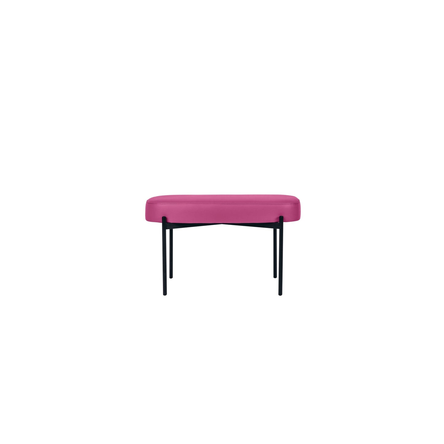Paperflow Sitzbank GAIA 79 x 45,5 x 42 cm (B x H x T) Werkstoff des Bezuges: Kunstleder (79 % PVC, 21 % PES) Material der Sitzfläche: Spanplatte lila